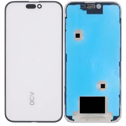 3-in-1 replacement front glass with pre-installed OCA and frame for iPhone 16 Pro Max, OCA Master