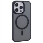 MagSafe Matte Translucent Case for iPhone 13 Pro Max in black with frosted smoky finish
