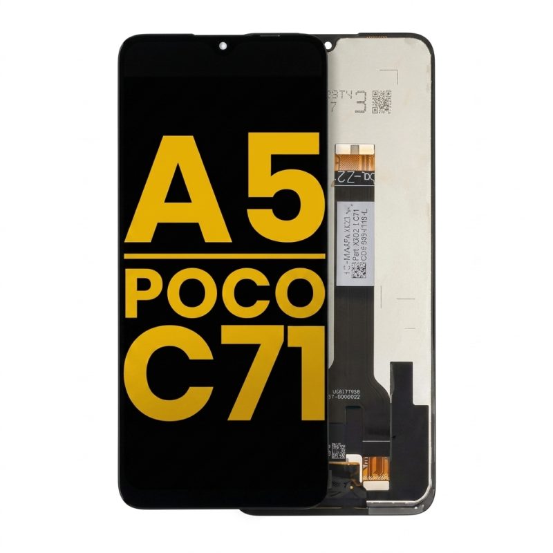 Refurbished LCD assembly for Xiaomi Redmi A5 4G and Poco C71, all colors, without frame, front view