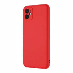 Red Silicone Case for Honor X8C 4G – Matte Finish, Full Coverage