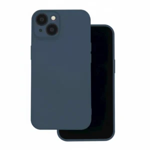 Midnight Blue Silicone Case for iPhone 13/14 – Matte Soft-Touch Grip