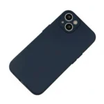 Midnight Blue Silicone Case for iPhone 13/14 – Matte Soft-Touch Grip