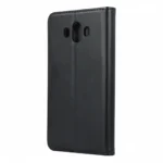 Smart Magnetic Wallet Case for Xiaomi Redmi 15C, Black PU Leather