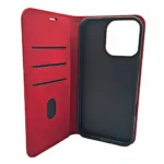 Smart Suede Red Wallet Case for Xiaomi Redmi 15C 4G/5G EU, Premium Folio