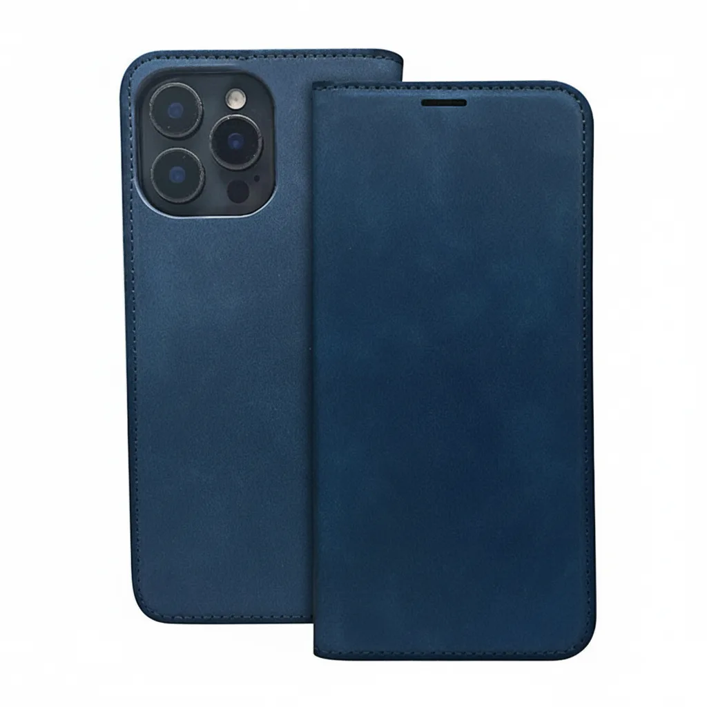 DF-ACC-CASE-0051-01 Smart Suede Navy Blue Case for Xiaomi Redmi 15C 4G/5G EU, Premium Protection
