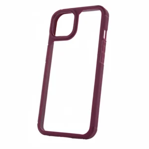 Color Shock Maroon Hybrid Case for Samsung Galaxy A34 5G, TPU & PC