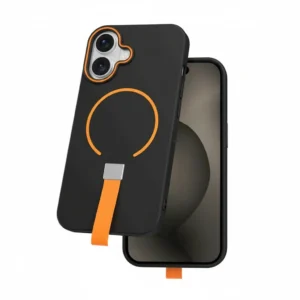 Loop Thin Mag iPhone 17 Pro Case 6.3" Black with Orange Grip