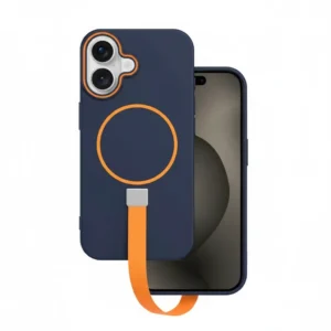 Loop Thin Mag iPhone 17 6.3" Dark Blue Case with MagSafe & Strap