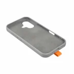 Loop Thin MagSafe iPhone 14 Case Grey with Orange Grip & Lanyard