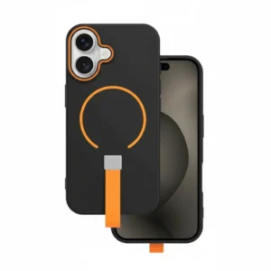 Loop Thin Mag MagSafe Case for iPhone 14 6.1" Black with Grip Strap