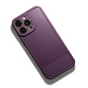 iPhone 17 Pro Max Carbon Fiber Case, Purple, 6.9" – Camera Guard