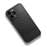 Carbon Fiber Texture Protective Case for iPhone 17 Pro Max, Black