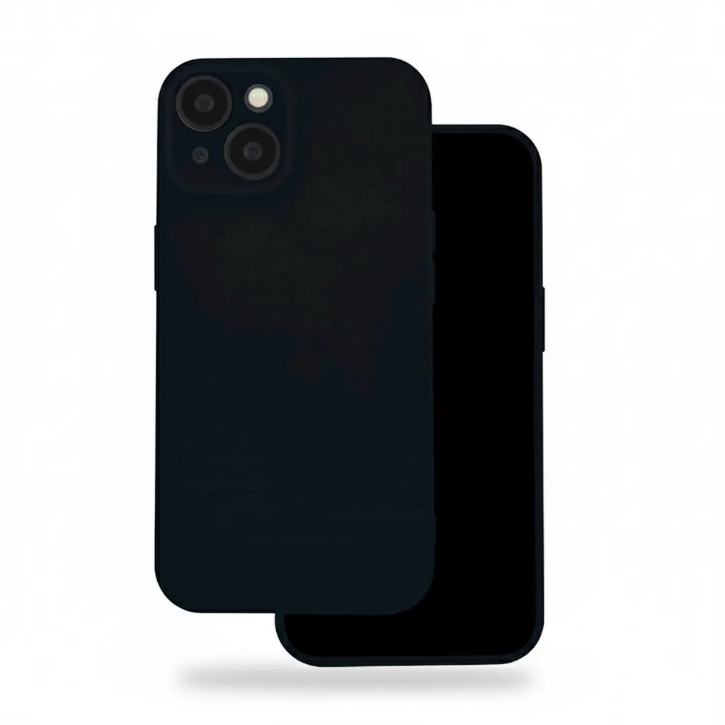 DF-ACC-CASE-0081-01 Matte Black Silicone Case for iPhone 17 Pro Max 6.9" – Soft Touch