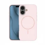 Silicone MagSafe Case for iPhone 16 Pro Max, Blush Pink, Slim Fit