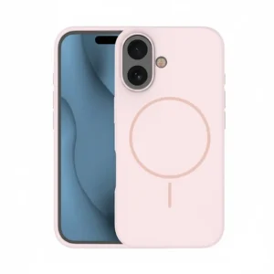 Silicone MagSafe Case for iPhone 16 Pro Max, Blush Pink, Slim Fit