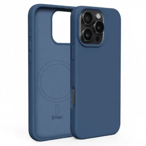 Etteri Silicone MagSafe Case for iPhone 16 Pro Max, Slate Blue