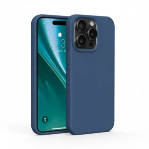 Etteri Silicone Case iPhone 15 Pro Max 6.7" – Deep Blue, Soft Touch
