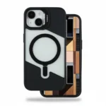 Fusion Mag MagSafe Case for iPhone 15 6.1" – Black Geometric Design