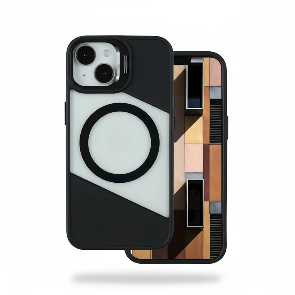 DF-ACC-CASE-0114-01 Fusion Mag Dual-Tone MagSafe Case with Stand for iPhone 15 Pro 6.1" – Black