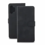 Samsung Galaxy A32 4G Smart Velvet Black Wallet Case, Faux Leather