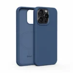 Etteri Silicone MagSafe Case for iPhone 15 Pro Max, Dusty Blue, 6.7"