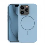 Silicone MagSafe Thin Case for iPhone 16 Pro Max, Sky Blue, 6.9"
