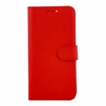 Smart Magnet Red Leather Flip Case for Realme 14x 5G/C75, Wallet Style