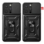 Defender Slide Shockproof Case for Xiaomi Redmi 10C 4G, Black