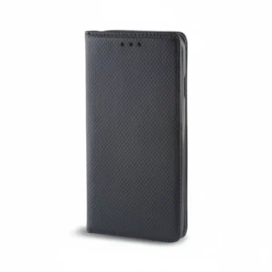 Smart Magnet Wallet Case for Xiaomi Redmi 10C 4G, Black Cross-Hatch