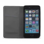 Smart Magnet Wallet Case for Xiaomi Redmi 10C 4G, Black Cross-Hatch