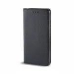 Smart Magnet Wallet Case for Xiaomi 15 – Black Textured Folio