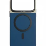Blue and Brown MagSafe Retro Camera Case for iPhone 17 Pro Max
