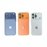 Blue Pro-Style MagSafe Case for iPhone 16 Pro/Pro Max, Apple Logo