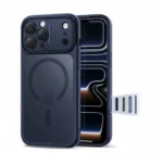iPhone 15 Pro MagSafe Case – Deep Navy Blue, Full Body Protection
