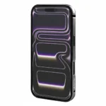 Rixus Crash Guard Metallic Bumper Case for iPhone 17 Pro Max Black