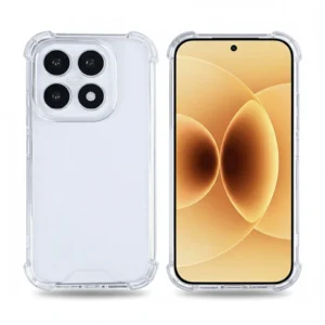Rixus Transparent Anti-Burst Case for Xiaomi 17, Shockproof Bumper