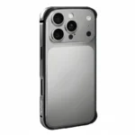 Rixus Crash Guard Case for iPhone 17 Pro – Silver, Hybrid Bumper
