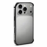 Rixus Crash Guard Hybrid Case for iPhone 17 Pro, Light Grey