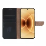 Rixus Xiaomi 17 Black Bookcase – PU Leather Wallet Folio Case