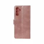 Rixus Pink Bookcase for Samsung Galaxy A14 5G, Faux Leather Wallet Case