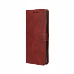 Rixus Vintage Red Folio Wallet Case for Samsung Galaxy A14 5G