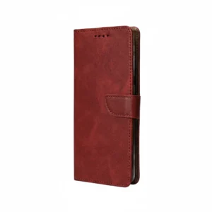 Rixus Vintage Red Folio Wallet Case for Samsung Galaxy A14 5G