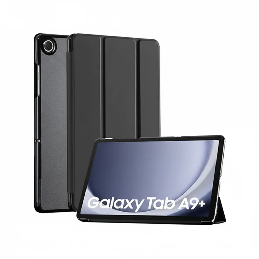 DF-ACC-CASE-0222-01 Samsung Galaxy Tab A9+ Tri-Fold Smart Cover Case, Black