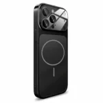 iPhone 17 Pro Max Matte Glass MagSafe Case with Full Lens Protection, Black