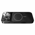 iPhone 17 Pro Max Matte Glass MagSafe Case with Full Lens Protection, Black