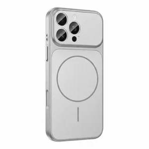 iPhone 17 Pro Max Silver Glass Matte Magsafe Case with Camera Protection