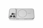 iPhone 17 Pro Max Silver Glass Matte Magsafe Case with Camera Protection
