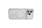 iPhone 17 Pro Max Silver Glass Matte Magsafe Case with Camera Protection