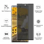 Samsung Galaxy S22+ Privacy Screen Protector 9H Tempered Glass, Anti-Glare