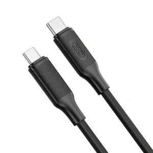 XO NB-Q265B USB-C to USB-C PD 60W Silicone Cable, 1m, Black